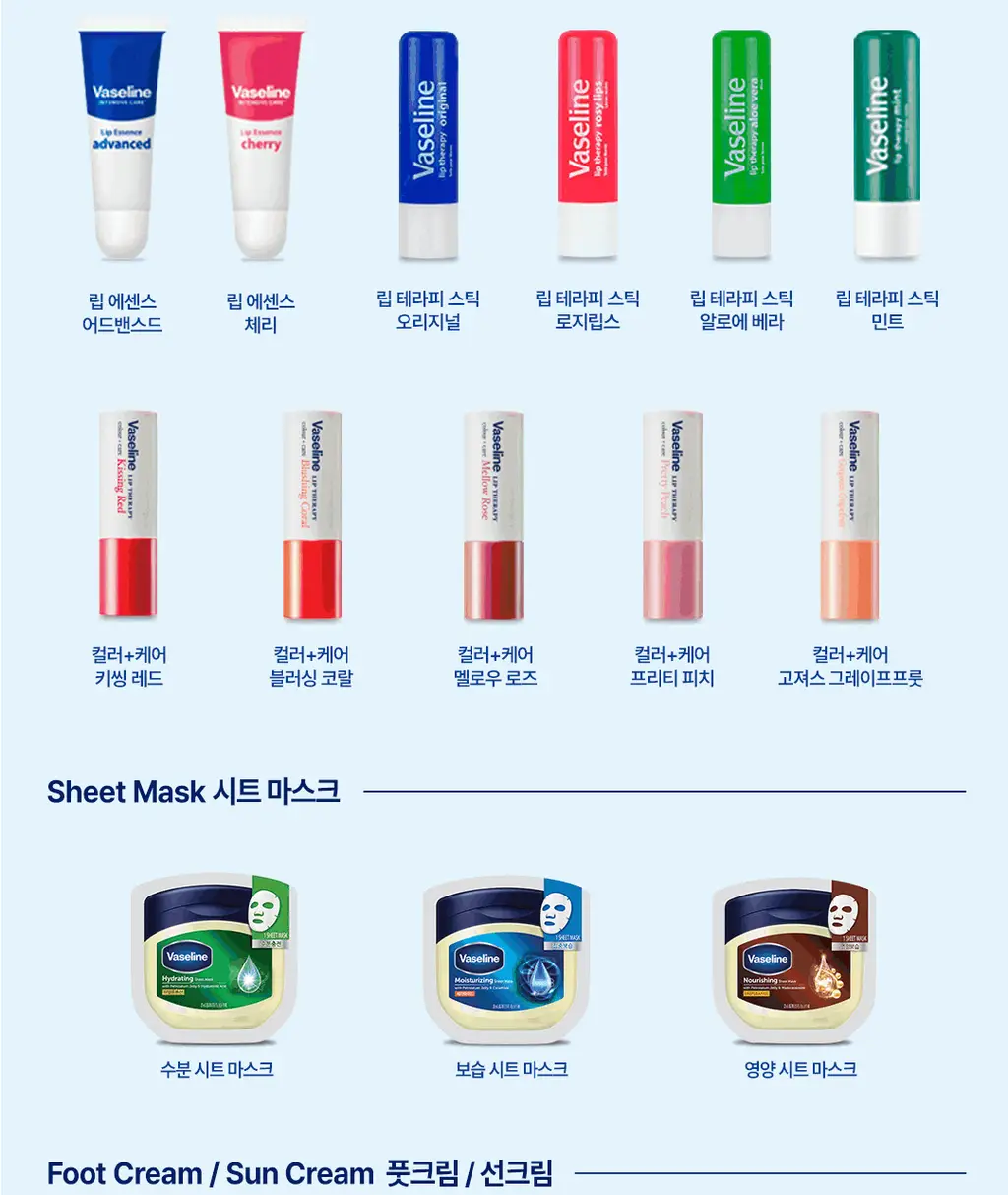 [NEW] 바세린 인텐시브 케어 바디로션 400ml 6종 택 1 상세페이지 19
